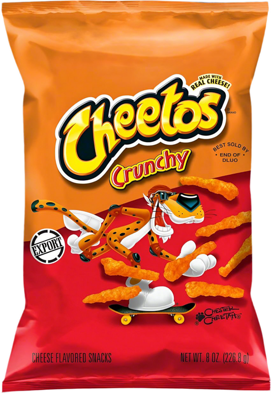 Cheetos Crunchy Cheese Flavoured Large Bag 226 Gram