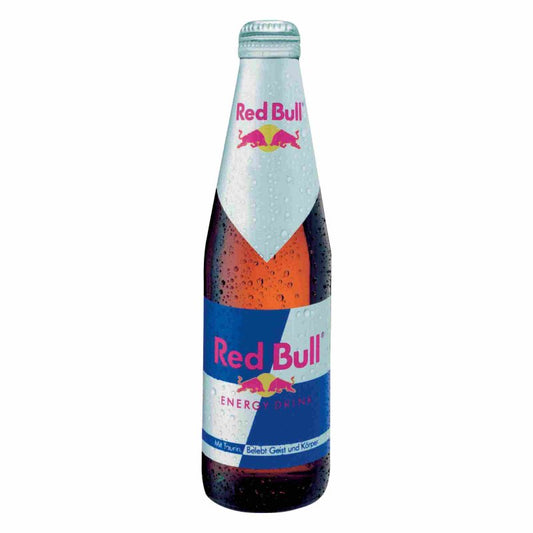 Red Bull Glass Bottle